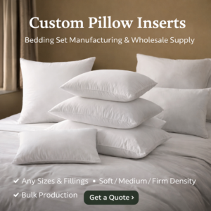 Custom Pillow Inserts for Bedding Sets – Wholesale Manufacturing
