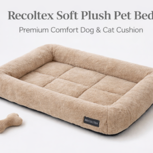 Recoltex Soft Plush Pet Bed – Premium Comfort Dog & Cat Cushion